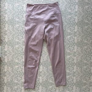 Girlfriend Collective Recycled High Rise Compressive 7/8 Quartz Beige Legging